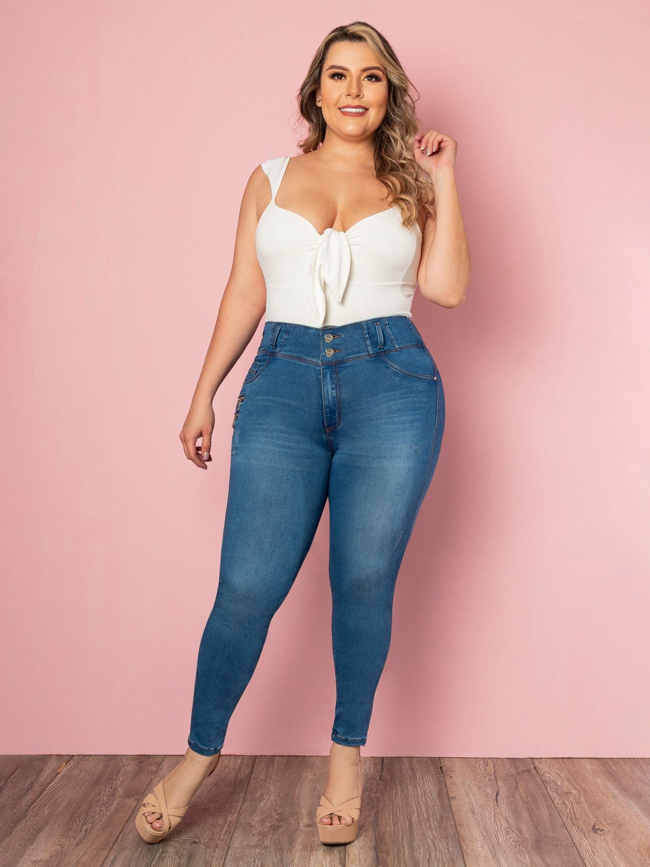 Calça Mom Plus Size Moçambique Jeans - Program Moda