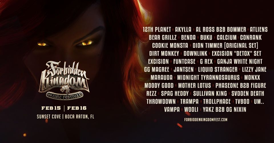 Forbidden Kingdom Lineup iHeartRaves