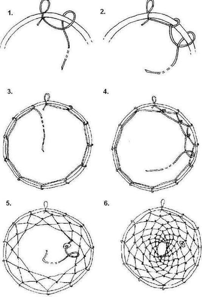 giant dream catcher step by step instructions