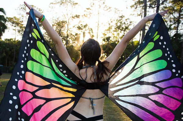 Rainbow Butterfly Wings for Festival