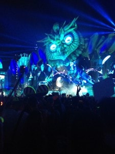 VIP area view of EDC main stage