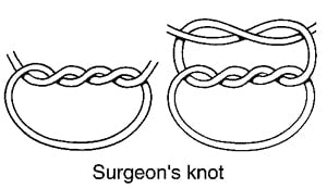 surgeon knot instructions 