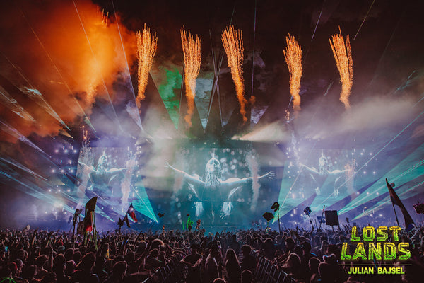 Fire Shooting off the Stage at Lost Lands