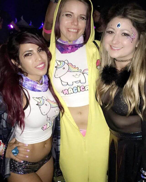 rave girls enjoy nocturnal wonderland night life