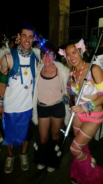 ravers meeting longtime festival goers 