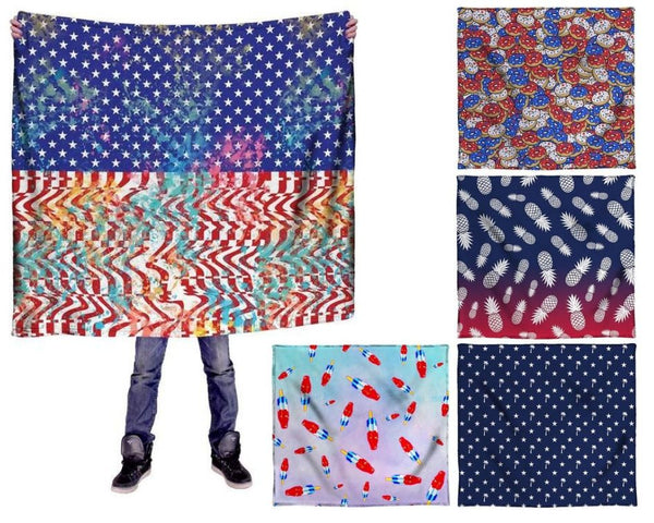 America Themed Blankets