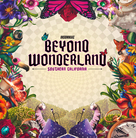 beyond wonderland colorful nature logo