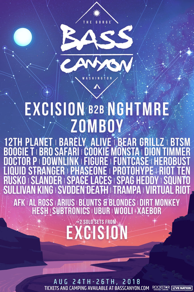 Bass Canyon 2018 Lineup 