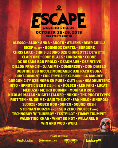 Escape Lineup 2019