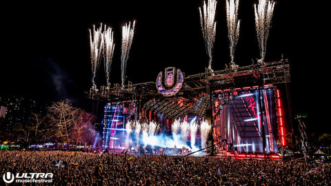 Fireworks at Ultra Music Festival Mainstage