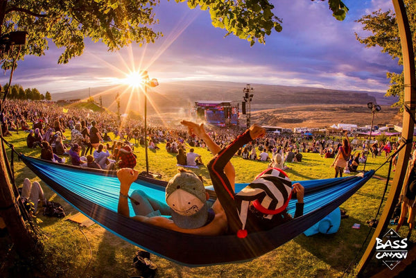 Hammock at the Gorge during Bass Canyon