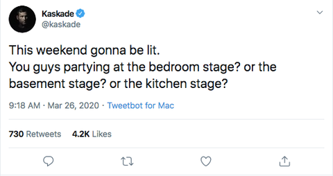 Kaskade Funny Tweet