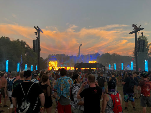 Sunset at Lost Lands Music Festival