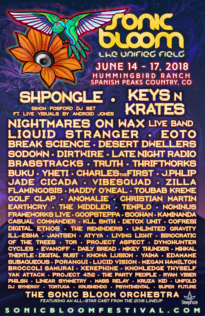 Sonic Bloom 2018 Lineup