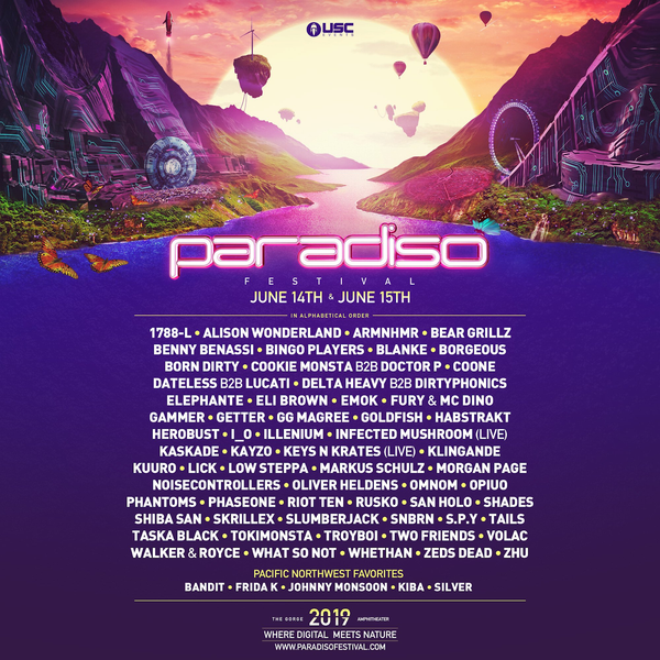 Paradiso 2019 Lineup