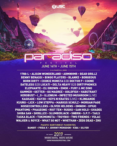 Paradiso 2019 Lineup