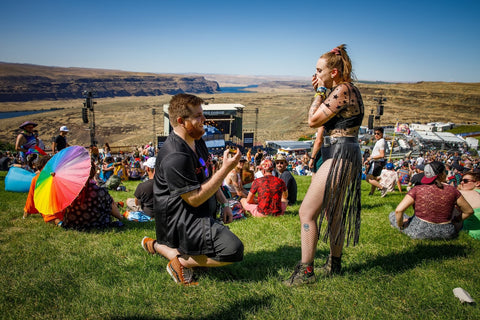 Proposal at Paradiso Festival Overlooking the Gorge