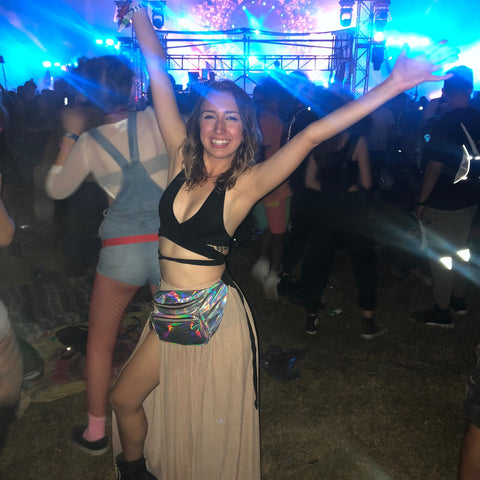 Raver Wearing Maxi Skirt at Imagine Music Festival