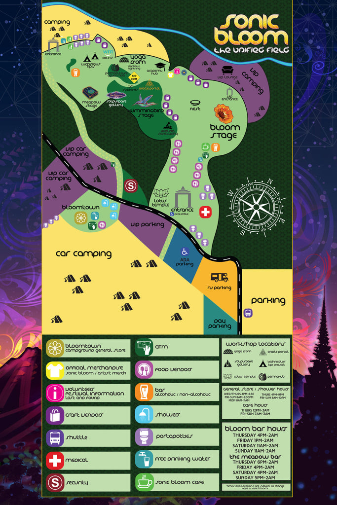Sonic Bloom Festival Map
