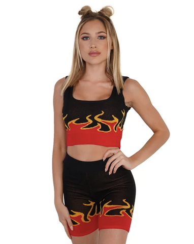 flame tank top