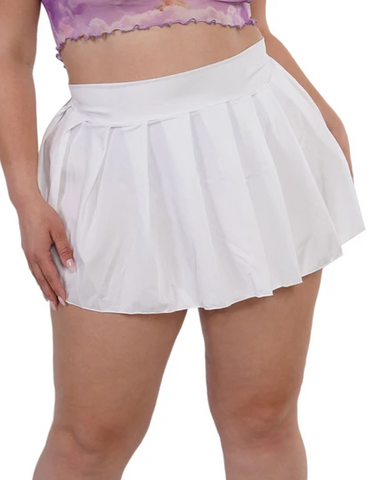 pleated mini skirt plus size