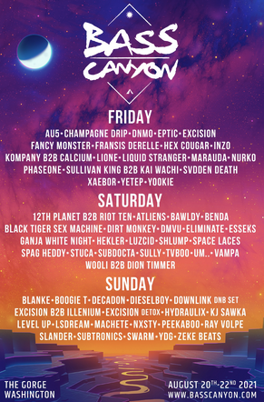 bass canyon lineup