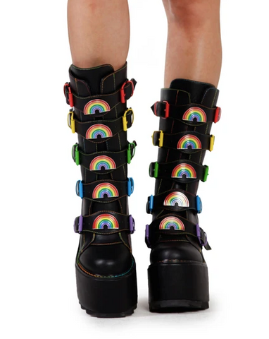 YRU rainbow boots