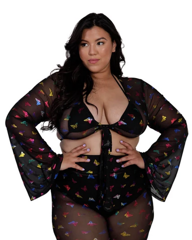 plus size butterfly top