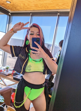 green rave outfit