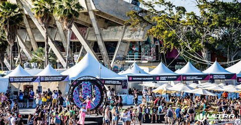 Tents at Ultra Music Festival 