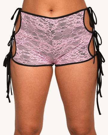 White Noise Booty Shorts