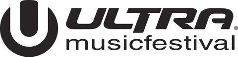 black and white ultra music festival logo