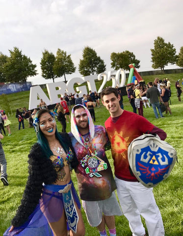 ravers in festival outfits at Above and Beyond Therapy 250