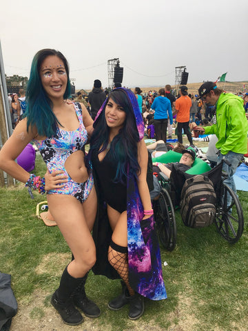 ravers in festival outfits at Above and Beyond Therapy 250