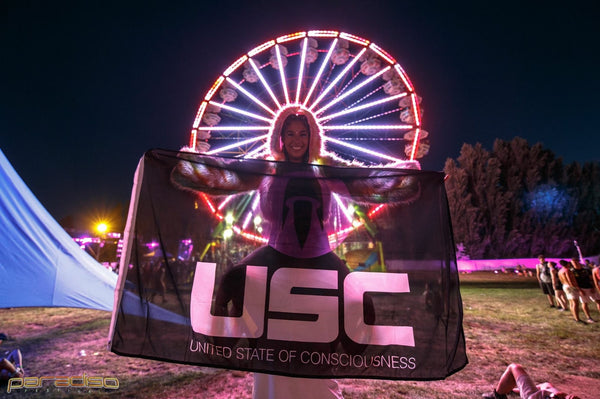 Paradiso Festival Ferris Wheel and USC Events Flag