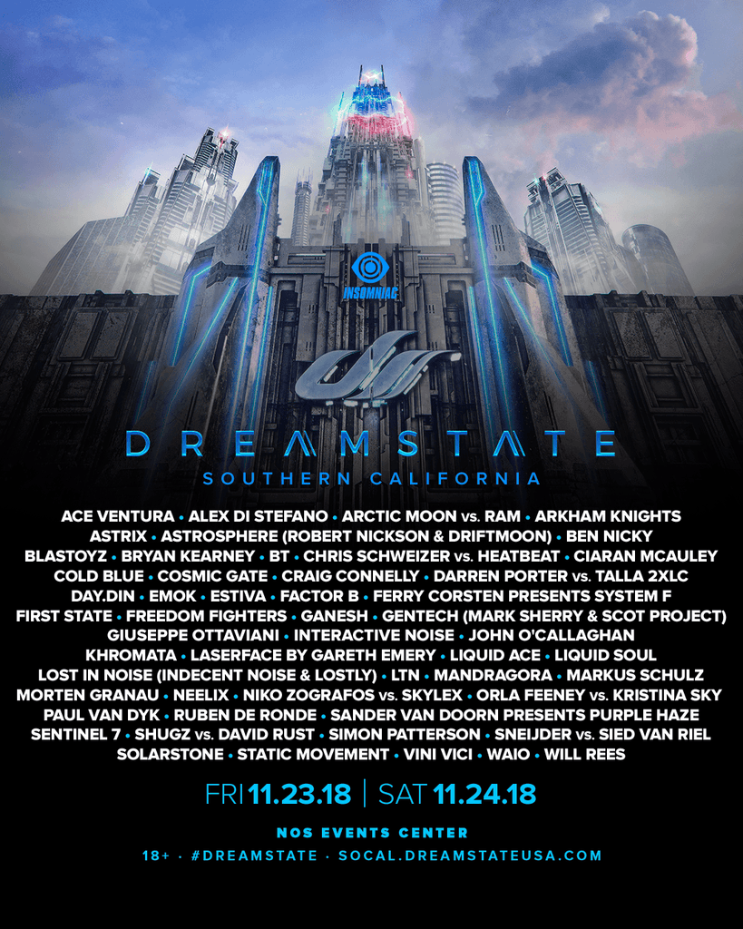 Dreamstate 2018 Lineup