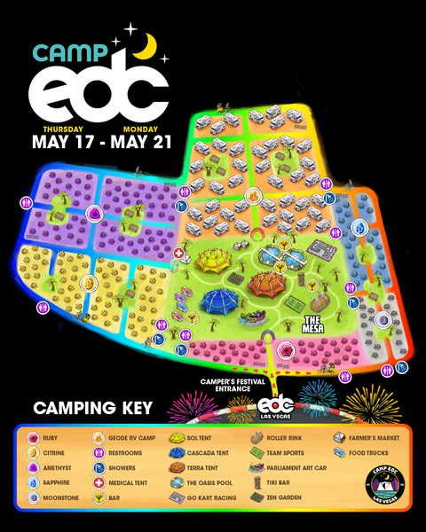 Camp EDC Map 