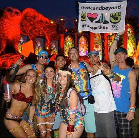 @elementalfaery and squad at edc