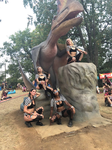 Girls Wearing Matching Outfits at Lost Lands Festival