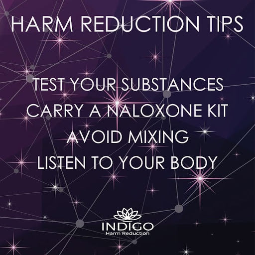 Indigo Harm Reduction Safety Tips at a Festival