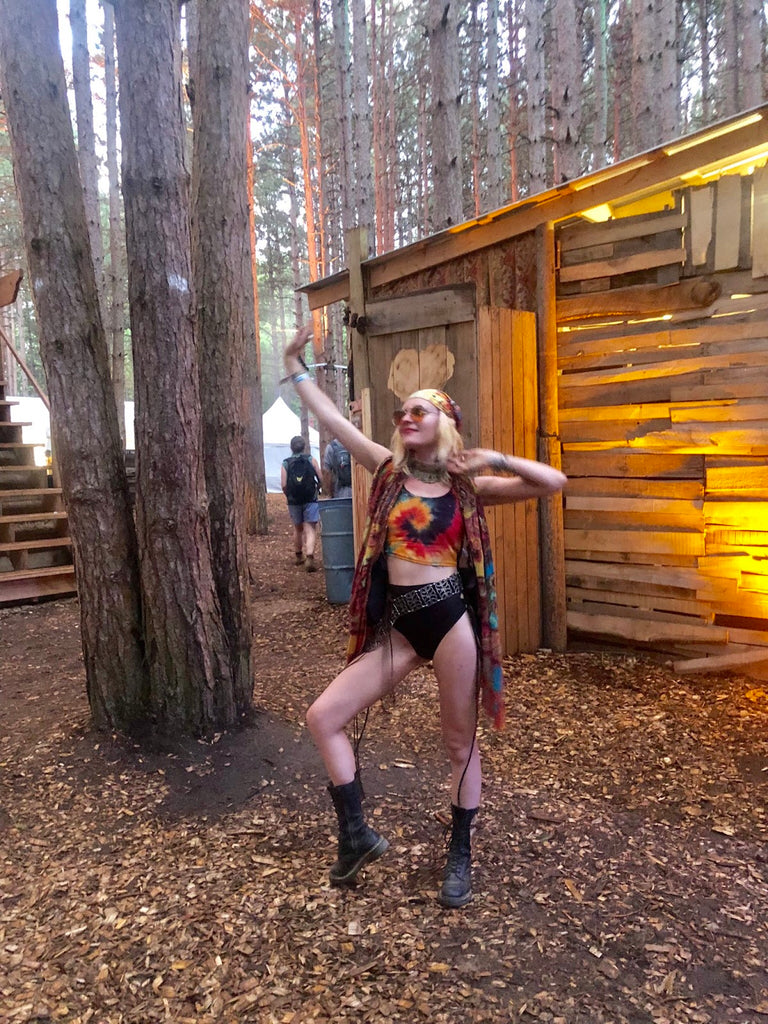 Tie Dye Outfit at Electric Forest