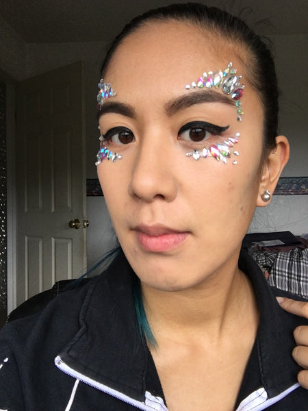 Festival Makeup Glitter Tutorial Step 2