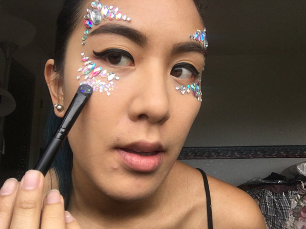 Festival Makeup Glitter Tutorial Step 3