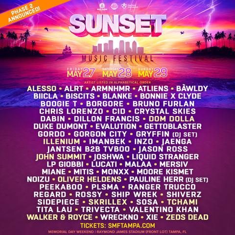 Rave Guide: Sunset Music Festival