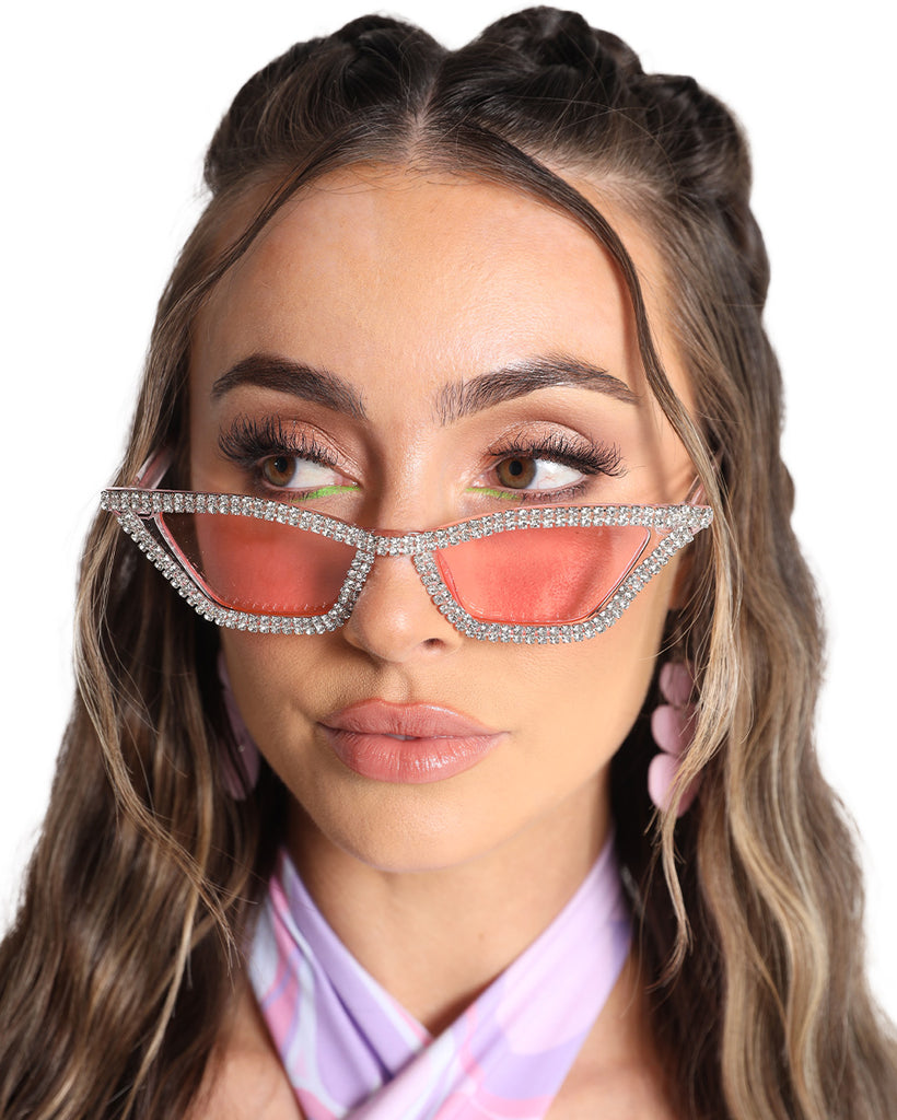 Space Dust Glasses-Pink-Front