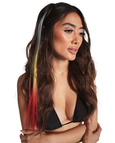 Lunautics Rainbow Ombre Clip-In Hair Extensions