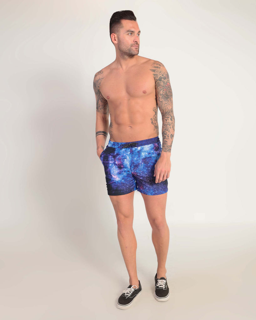 Stardust Shorts-Black/Rainbow-Full--Zach---L