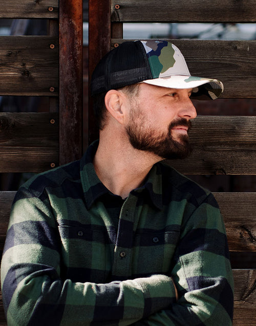 Granite Subtle 'A' Hat~ Black Camo – Aspinwall Mountain Wear