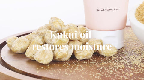 Moisturizing kukui oil in Hawaiian sugar body scrub from Hanalei Company
