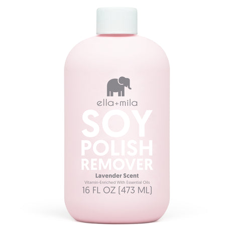 Soy Nail Polish Remover | Non Acetone &amp; Alcohol Free with lavender Oil -  ella+mila